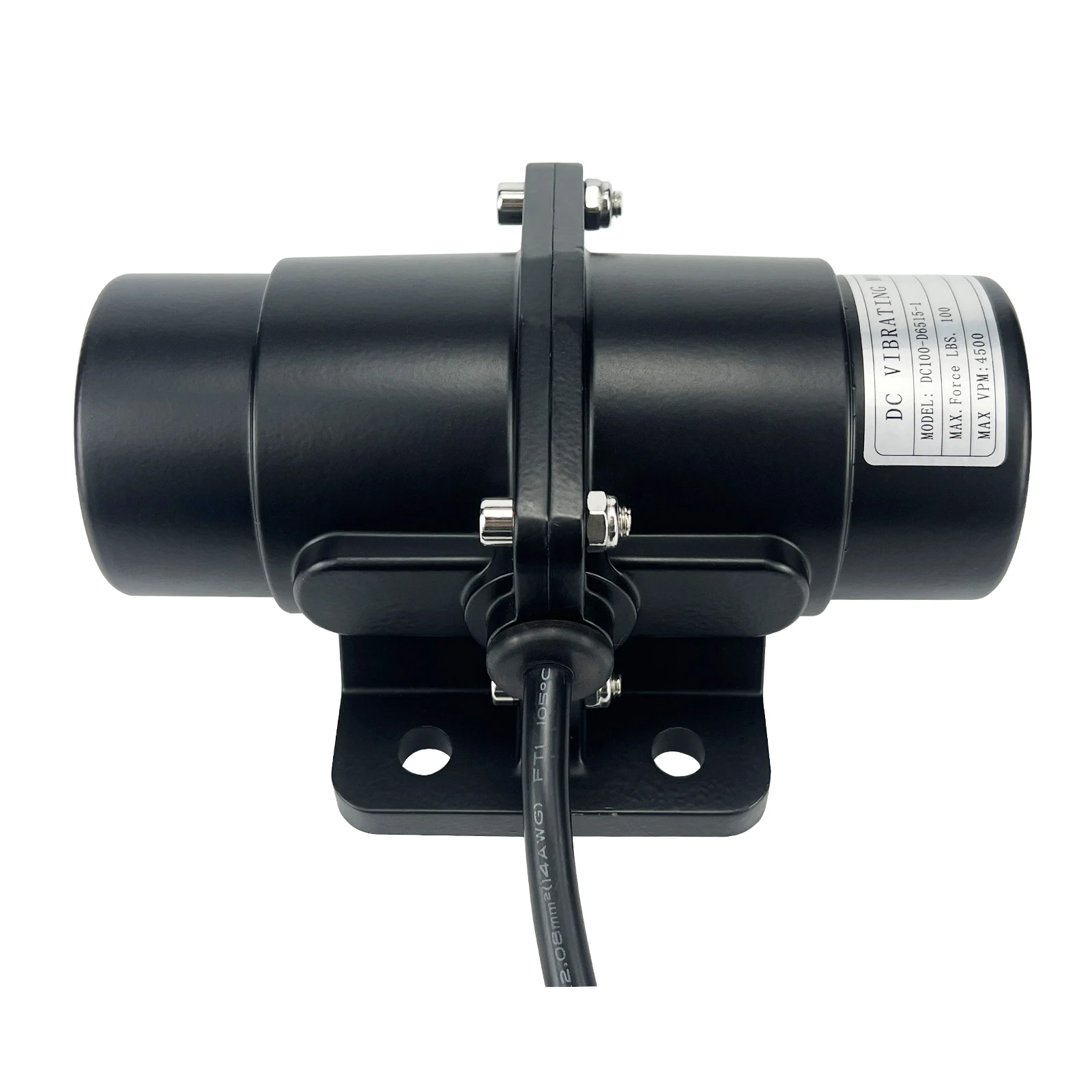 Petec Vibration Motor Brush Vibrator Motors for Salt&Sand and Concrete Mixer DC 12V 4500RPM Vibrating Force 200lbs 100lbs - Image 2