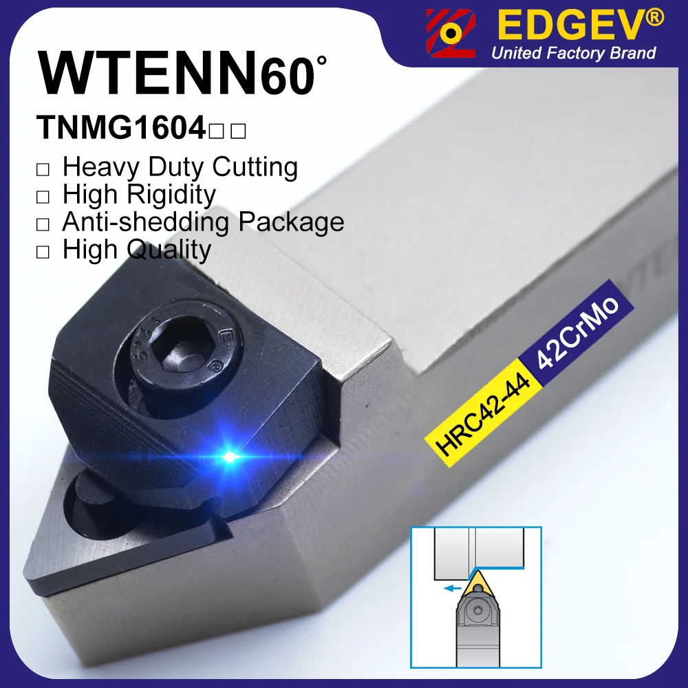 WTENN1616H16 WTENN2020K16 WTENN2525M16 WTENN3232P16 ferramenta de torneamento WTENN1616 WTENN2020 WTENN25 WTENN TNMG suporte de ferramenta de torno cnc