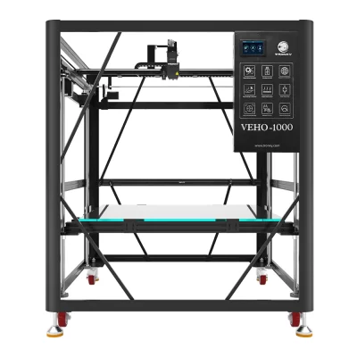 TRONXY VEHO-1000 FDM Impressora 3D, 1000*1000*1000mm, grande tamanho de impressão, acionamento direto, auto-nivelamento, guia de eixo duplo, DIY