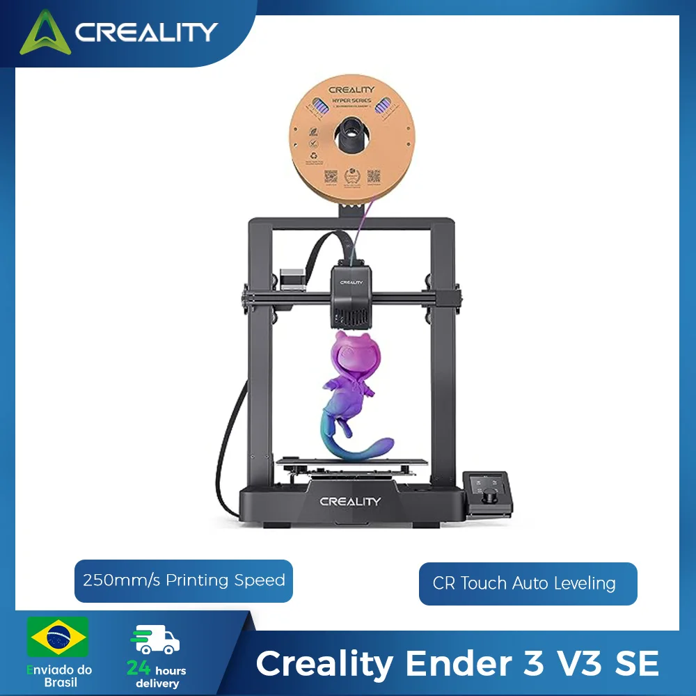 Creality Ender-3 V3 SE 3D Printer 250mm/s Printing Speed with CR Touch Auto Leveling Ship from Brazil
