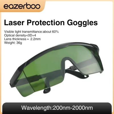 Óculos de proteção a laser 200-2000nm óculos de segurança luz proteção para os olhos para máquina de solda a laser 1064nm