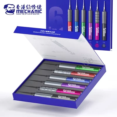 6 peças mecânico king kong + chave de fenda de alta dureza cruz torx em forma de y adequado para celular e ferramenta de abertura de reparo de relógio