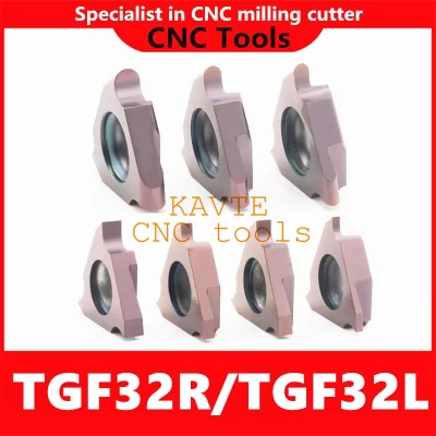 HOT 10PCS Vertical Series Circular groove/flat groove TGF32R TGF32L 050-300 CNC Lathe Turning Tools Carbide Grooving Inserts