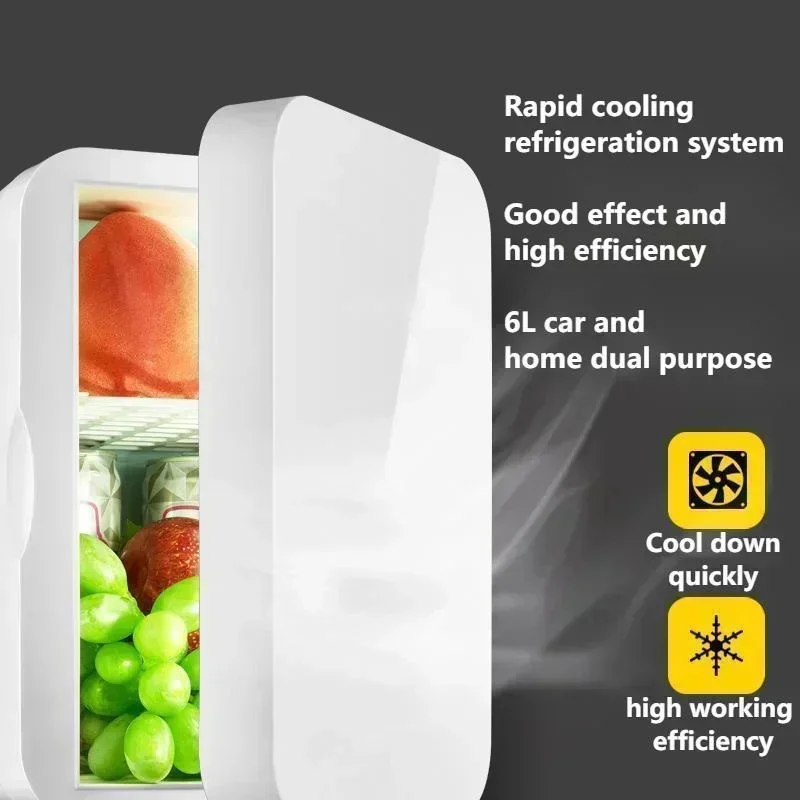 12V 220V 16L Mini Refrigerator Small Family Dormitory Single Door Refrigerator Car Home Dual-purpose Car Refrigerator - Image 2