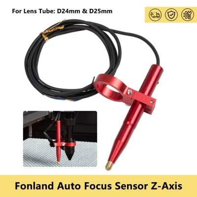 Sensor de foco automático a laser do eixo z, dispositivo de foco, mesa de elevação automática, sensor de foco para máquina de gravação e corte a laser co2