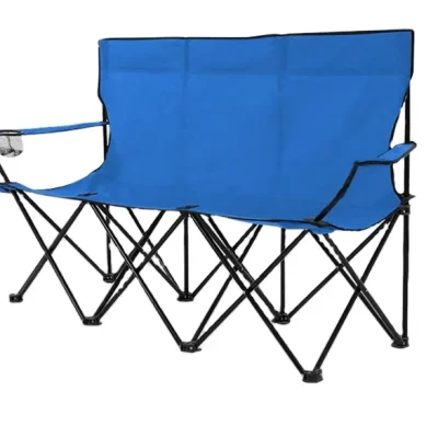 Portable Aluminum Double Camping Chair Folding Beach Chair for Outdoor