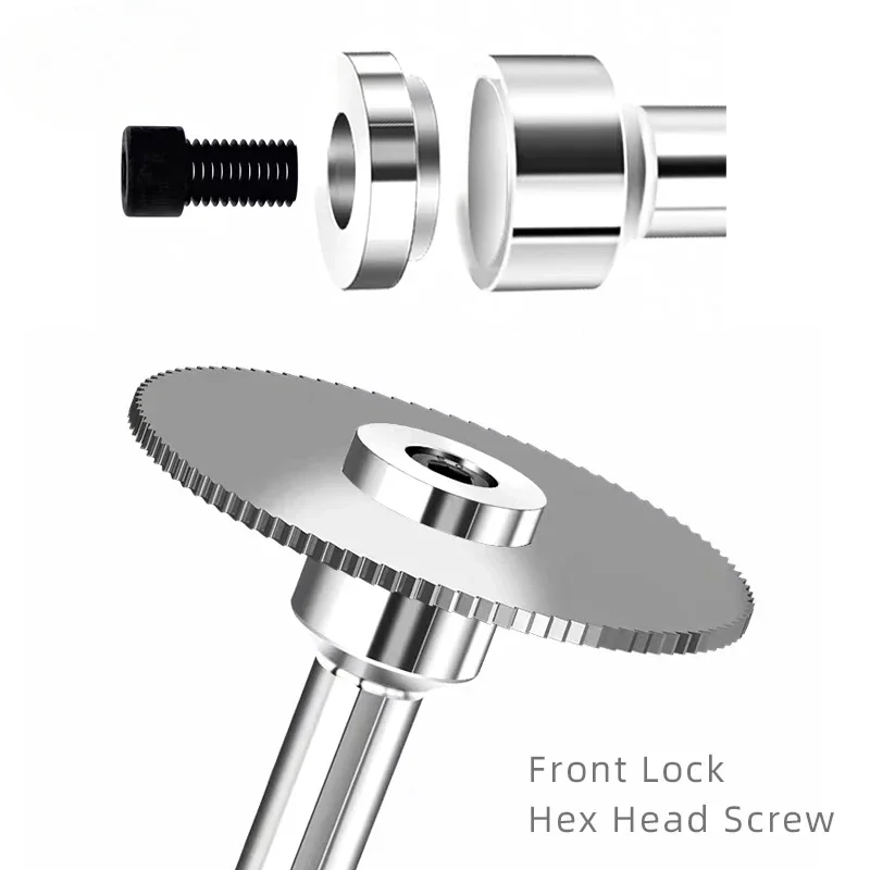 LiYu Saw Milling Cutter Slitting Saw Arbor Blade Holder CNC Slotting Machining Metal Cutting Tool Front Rear Lock 10mm 13mm - Image 3