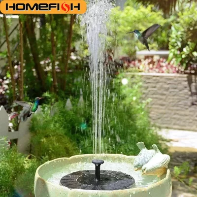 Fonte de água solar-mini movida a energia solar, fonte cascata para piscina/lagoa, decoração de jardim ao ar livre e suprimentos para banho de pássaros