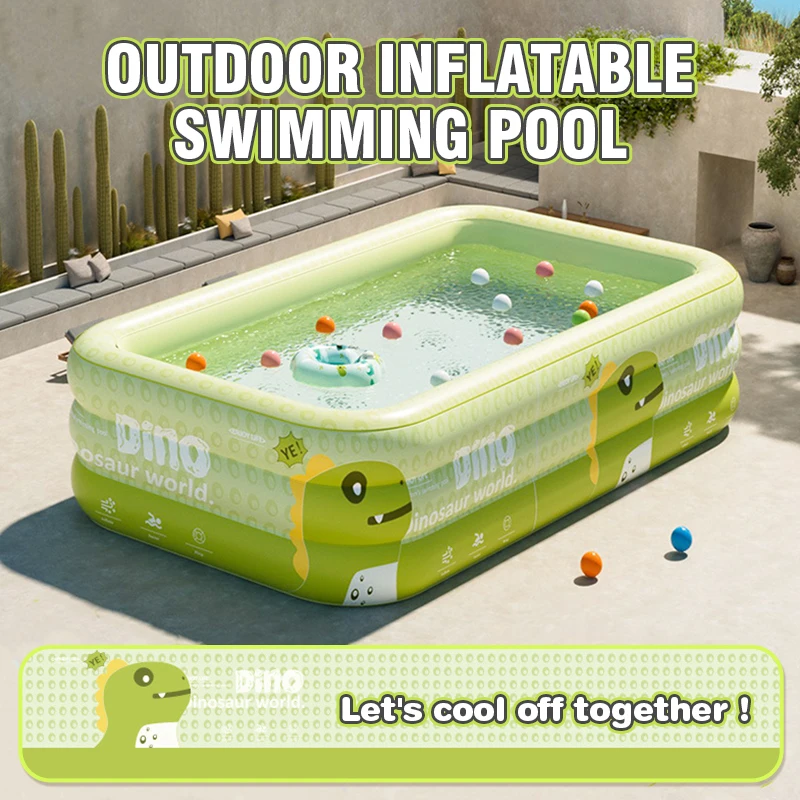 Large Inflatable Swimming Pool Foldable Swimming Pool Portable Indoor Outdoor Garden Family Bath Water Play Toy Kid Adult Gift - Image 3
