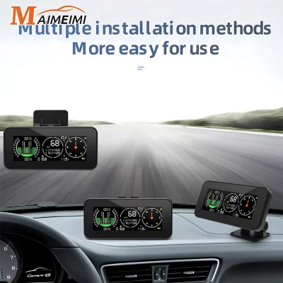 M60 Head Up Display Speed Slope Meter KMH MPH Digital GPS Inclinometer Car M50 HUD Compass Overspeed Alarm Off Road Accessories