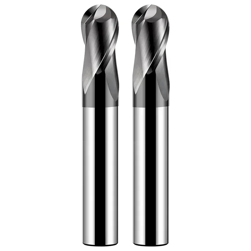 Ball End Cortador De Carboneto De Tungstênio, CNC Router Bit, Ferramenta De Fresagem, Ferramenta De Usinagem De Aço, HRC66, HRC70, R0.5, 6, 8 - Image 6