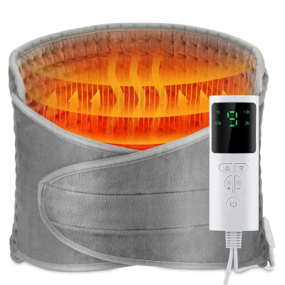 Cinto de suporte de aquecimento traseiro cinta de cintura elétrica 9 níveis de temperatura ajustável cinto traseiro quente abdômen mais quente almofada de apoio lombar