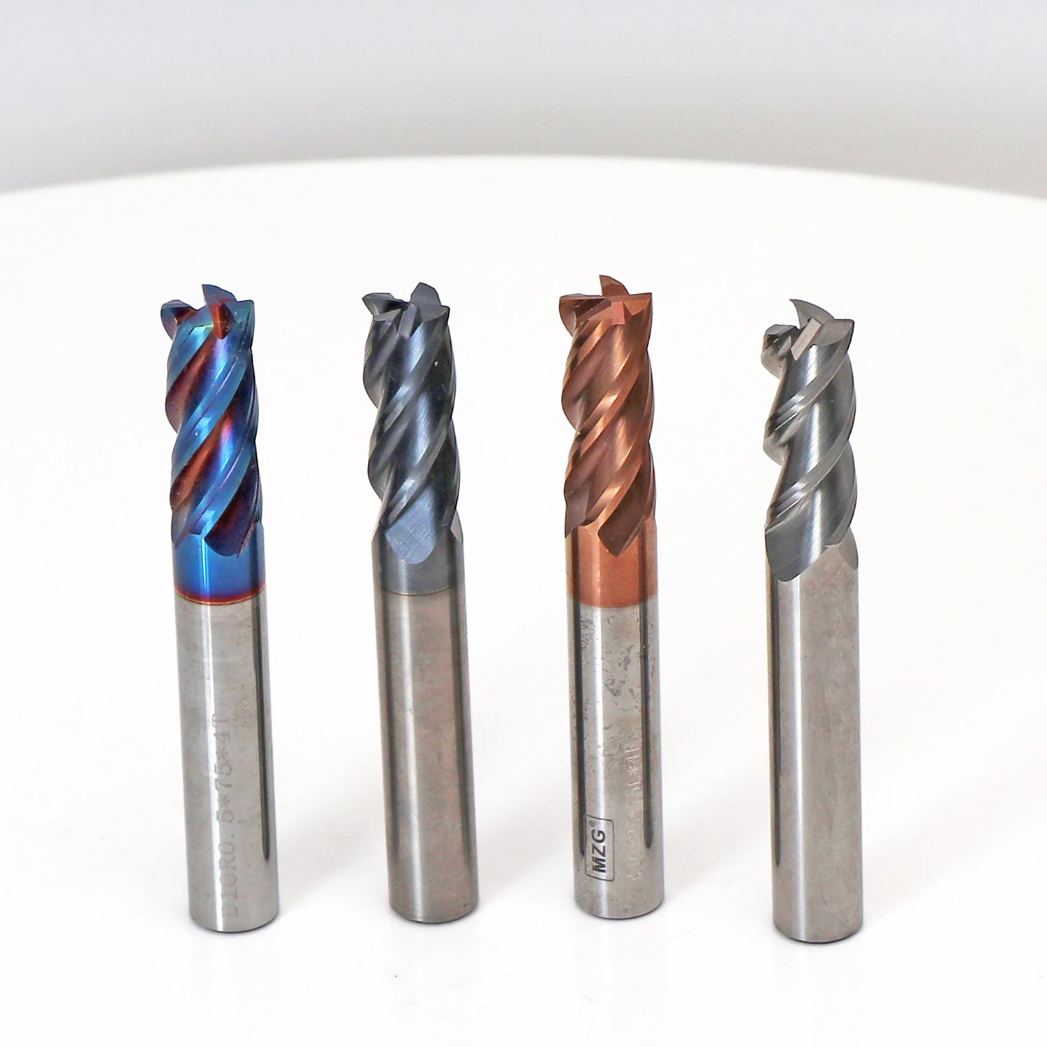 MZG 3 Edge 4 Flute HRC 50 55 65 1-20mm Square Milling Cutter Carbide End Mill - Image 3