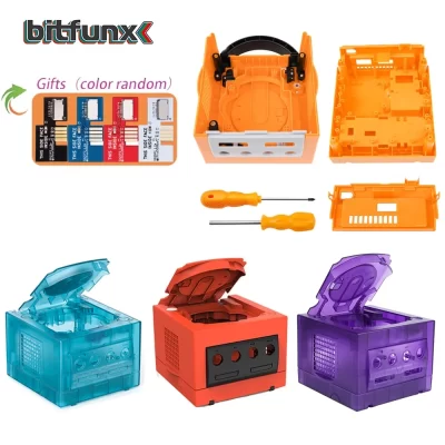Bitfunx Replacement Case For Nintendo Gamecube Shell Housing Shell Case For NGC Retro Video Game Console DOL-101/DOL-001