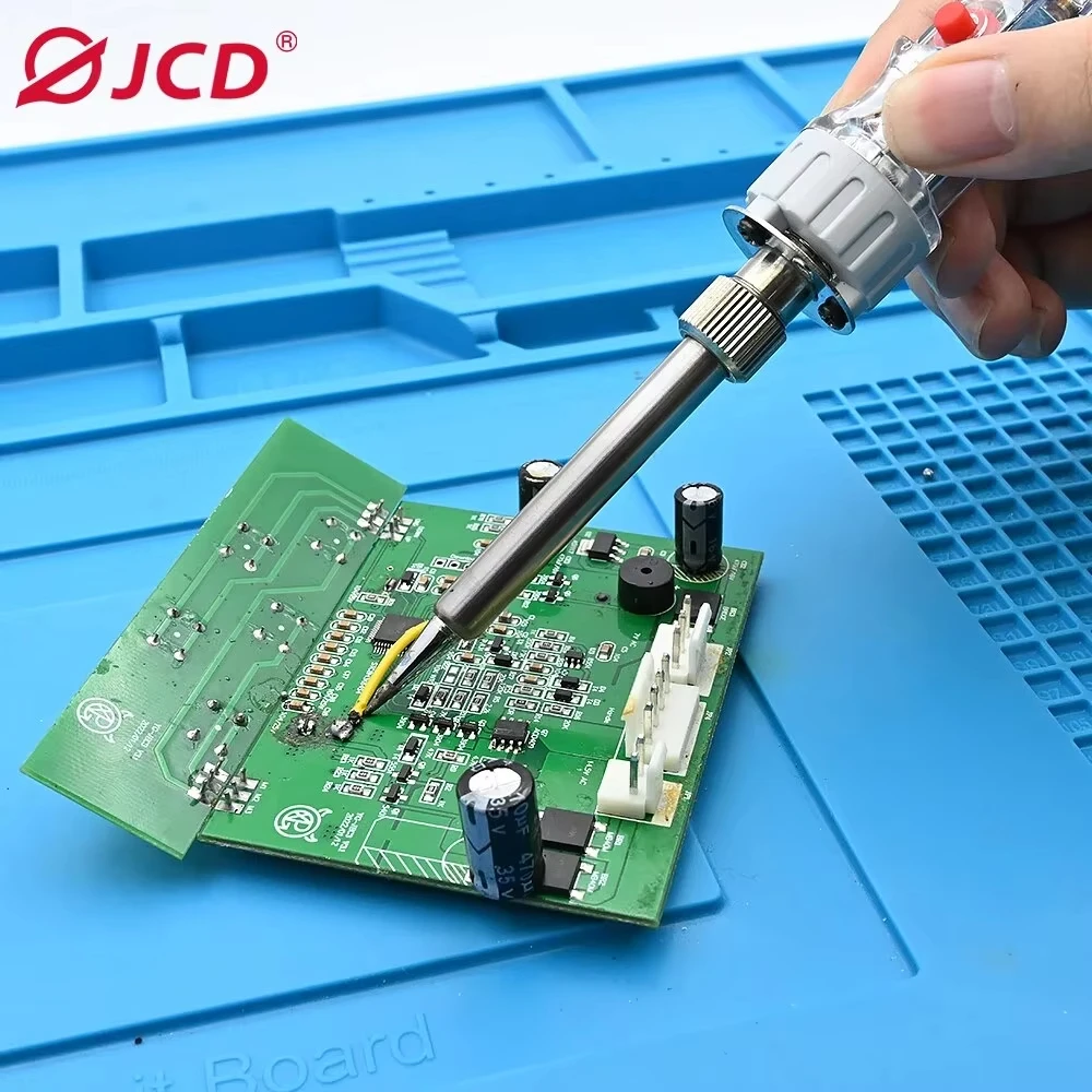 JCD-Ferro De Solda Elétrico Com Interruptor, Temperatura Ajustável, Display Digital LCD, Ferramentas De Reparação De Solda, 100W, 110V, 220V, P907, Novo - Image 6