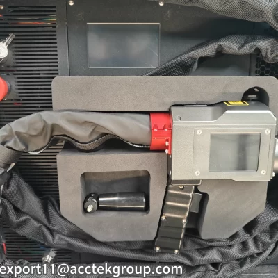 AccTek Mala Portátil 500W Máquina de Limpeza a Laser de Fibra de Pulso 200W Lazer Cleaner 300W Metal Roxide Removedor de Óleo de Pintura
