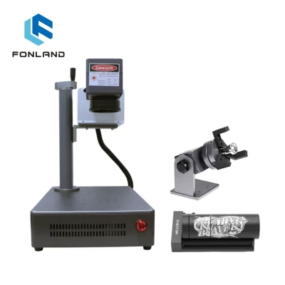 Fonland 5w uv universal marcação a laser gravador máquina de fibra 355nm máquina de gravura para vidro madeira pvc aço todos os materiais