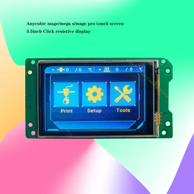 Anycubic-3d printer mage s/pro, tela sensível ao toque 3,5 polegadas, clique em display resistivo, display, ui, fdm, fundido Deposição, modelagem acessório lcd