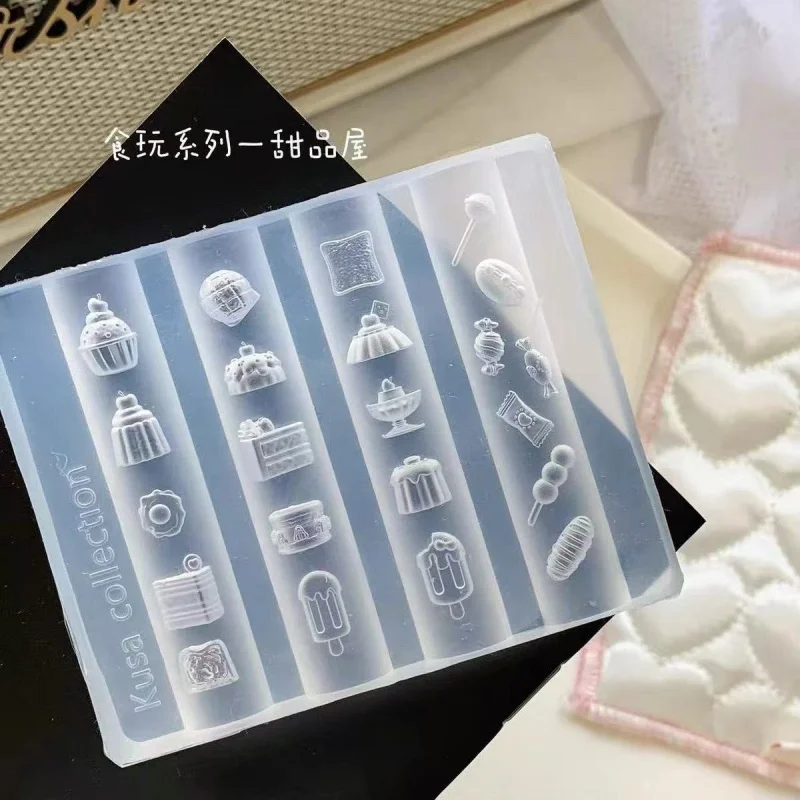 1pc sobremesa casa chocolate picolé sorvete 3d molde acrílico decorações da arte do prego diy silicone modelos de unhas molde - Image 2
