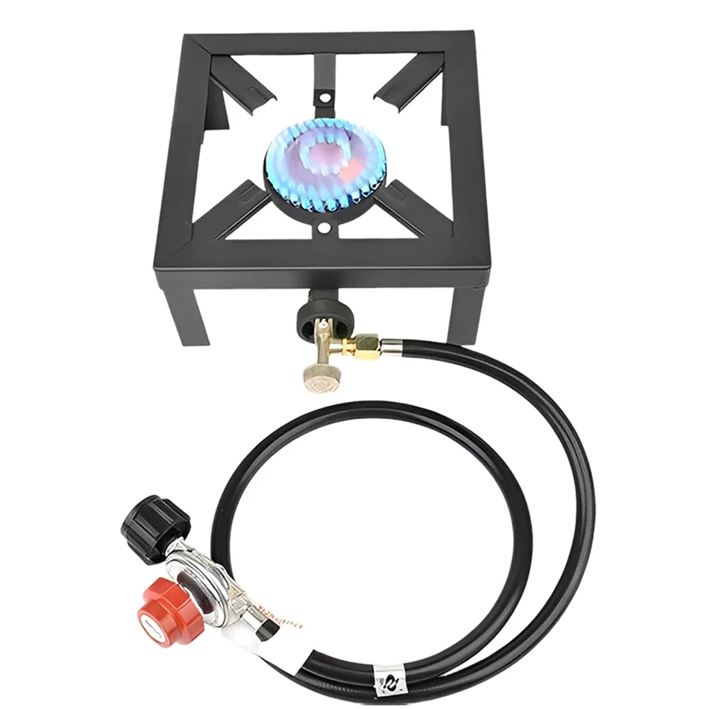 Anel de ebulição a gás 8kw, fogão de ferro fundido, fogão americano lpg, estrutura de ferro, fogão portátil de controle de fogo - Image 3