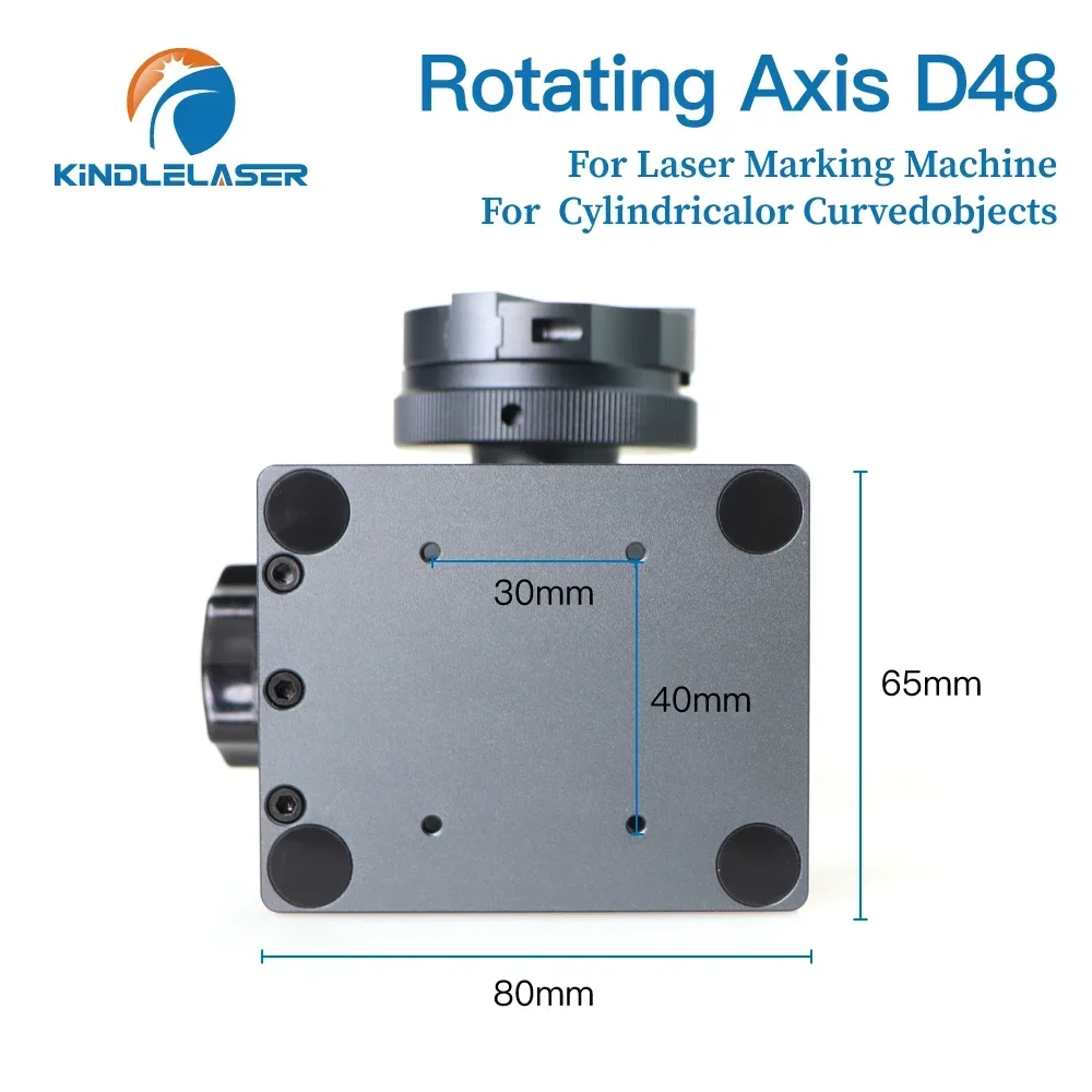 Kindlelaser daja eixo rotativo com driver dm442 fibra laser gravador máquina de marcação ferramenta rotação para 360 metal redondo ajustável - Image 6