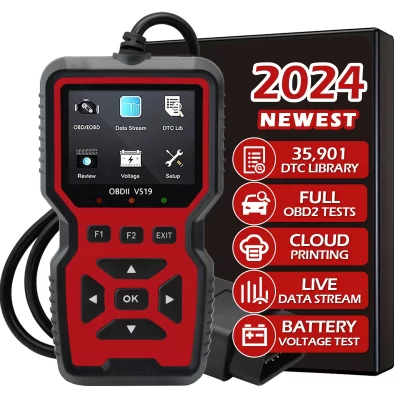 Leitor de código da ferramenta de diagnóstico do scanner obd2 do carro, scanner do código de falha do motor do testador de tensão do carro, ferramenta de diagnóstico do testador de carregamento v519