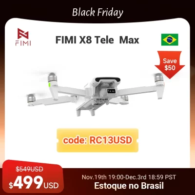 FIMI X8 Tele Max camera new drone 4K 60fps 5.0 Roklink 20km range 3-axis Gimbal GPS AI Super Night Video Dual Cameras