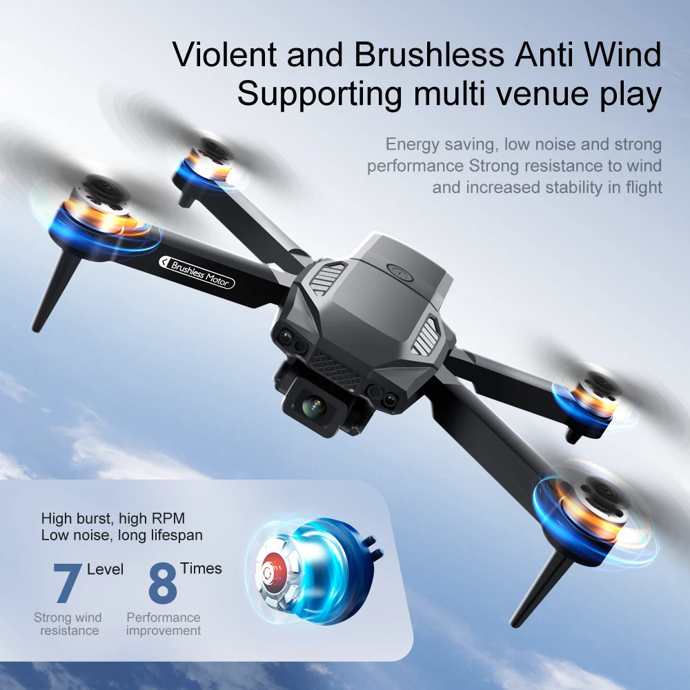 New F198 Drone Professional Dual Camera With 1080P WIFI FPV HD Aerial Photography Wide Angle Brushless RC Foldable Quadcopter - Image 5