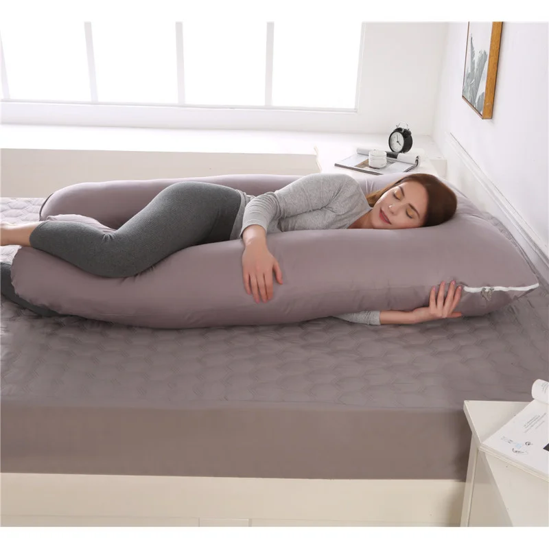 2022 novo corpo inteiro enfermagem gravidez travesseiro em forma de u maternidade para dormir com capa de algodão removível - Image 3