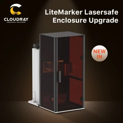 Cloudray máquina de marcação de fibra gabinete de segurança litemarker capa protetora para 500 elevador proteção a laser com luz led
