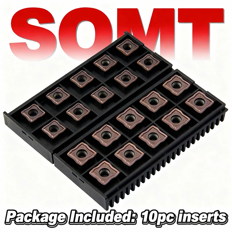 Ferramenta De Torneamento Externo De Liga Dura, Ferramentas De Torno De Metal, Inserções De Carboneto, SOMT060204, SOMT09T308, YZ15TF, KT1505, SOMT 12T308, Ferramentas De Fresagem