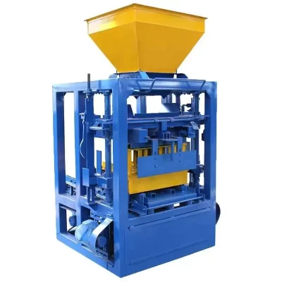 QTF4-24 equipamento de máquina oca de concreto tijolo hine oco tijolo de cimento máquina de fazer tijolos padrão semiautomático