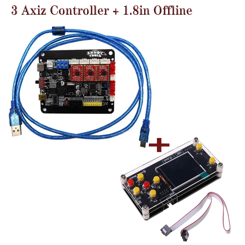 Cnc 3018 grbl 1.1 motor de passo de 3 eixos duplo eixo y placa de driver usb controlador placa laser para grbl cnc roteador 4 eixos placa usb - Image 2