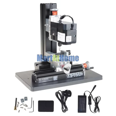 24W Mini Metal Milling Machine Z20005M 20000 RPM support Vertical/Horizontal/Hand-held for Hobby, Science Education,Model Making