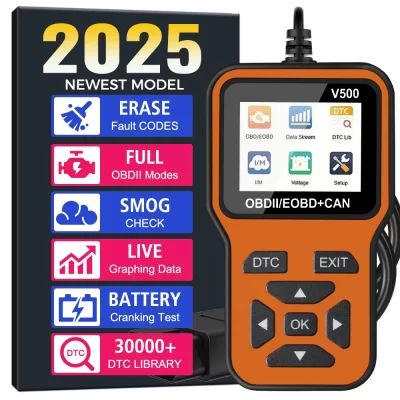 Código de falhas claro sensor de oxigênio testador leitor código ferramentas diagnóstico do carro automotivo dtc olhar profissional obd2 scanner v500