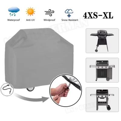 Outdoor Barbecue Chuva Prova Cover, Outdoor Barbecue Capa Redonda, Poeira e impermeável Weber Heavy Duty, 8 Tamanhos