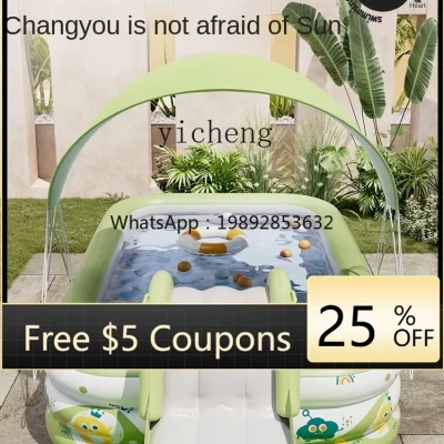 XL Inflatable Swimming Pool Children's Household Thicker Inflatable Pool Children Adult Paddling Pool