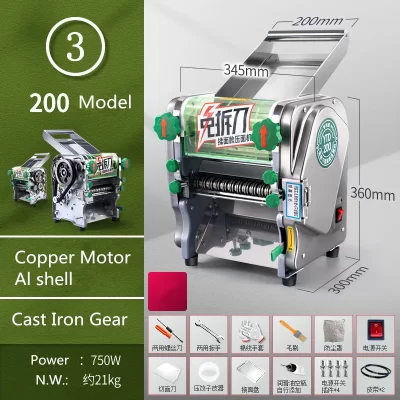 Commercial Electric Noodle Machine Dough Pressing Machine Automatic Pasta Maker