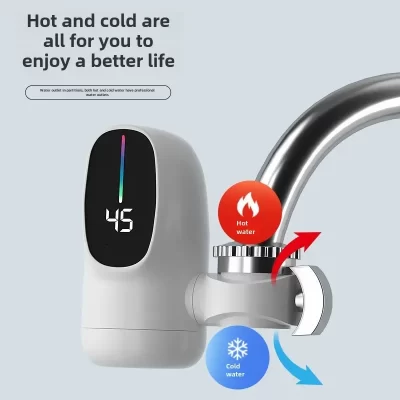 Torneira aquecedora de água quente instantânea 3000W elétrica sem tanque para cozinha Torneira de aquecimento rápido com display de temperatura