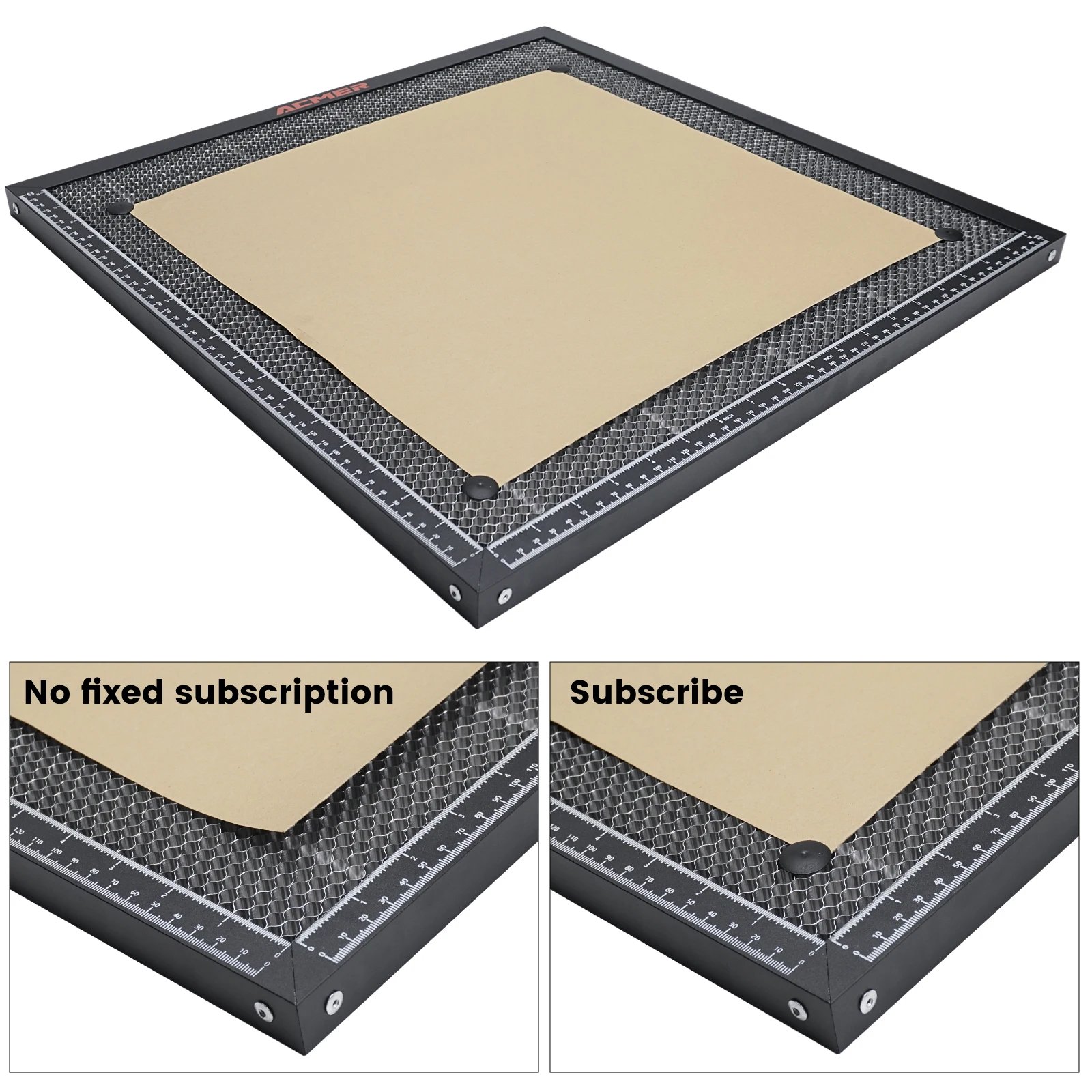 Mesa de trabalho ACMER 260*215mm 500*500mm Cama de favo de mel Placa universal Proteção de mesa Dissipação de calor para gravação a laser - Image 5