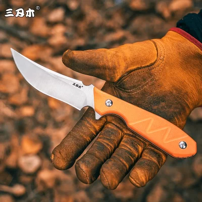 SANRENMU-Faca de lâmina fixa com bainha, Outdoor Camping Survival, Tactical Hunting Knife, Edc Combat Tool Cutter, 8CR13MOV, S755, S761