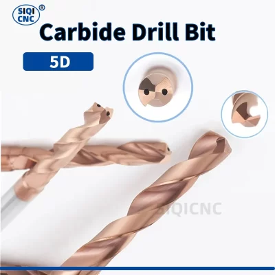 5d hrc65 2.1mm-20mm broca de torção de carboneto com resfriamento interno ou resfriamento externo cnc de aço de tungstênio sólido para metal duro