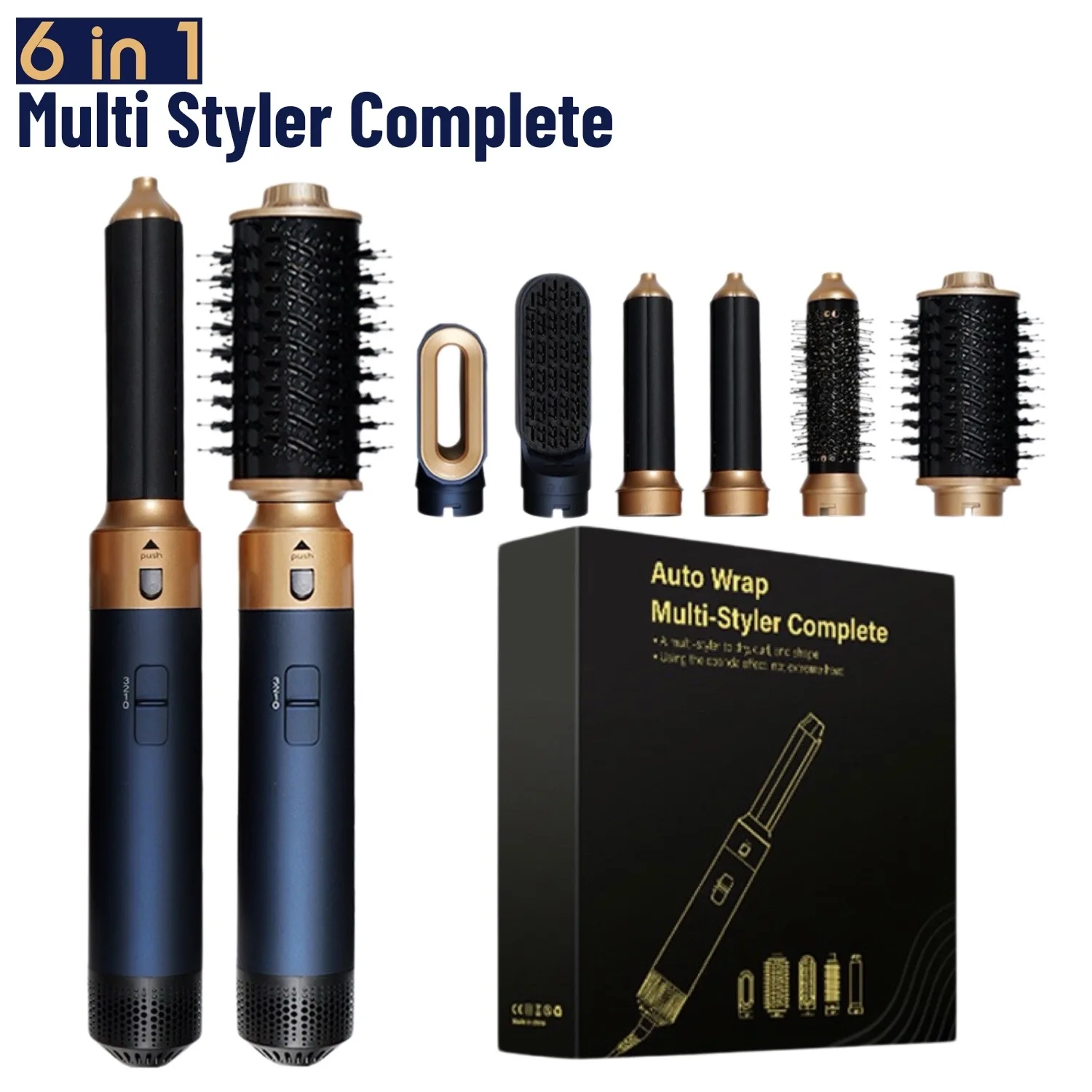 6 em 1 secador de cabelo multi modelador com escova de cabelo curling ferro alisador de cabelo cuidados pessoais ferramenta estilo secador de cabelo multi styler