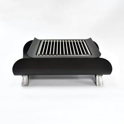 Churrasqueira doméstica a carvão para churrasco, fogão portátil ao ar livre, espetos sem fumaça, churrasqueira pequena de carbono