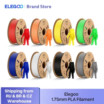 ELEGOO 1kg 1.75mm PLA Filament Plastic 3D PLA for 3D Printer Consumables Material for FDM 3D Printer NEPTUNE 3 PRO NEPTUNE 4