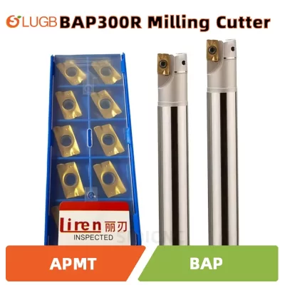 Sluvb bat300r fresa apmt1135 cnc cortador bat 300r suporte de ferramenta de fresagem cnc fresagem áspera usinagem carboneto apkt1135
