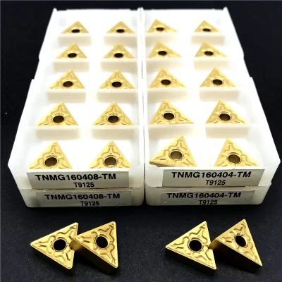 Tnmg160404 tnmg160408 tm t9125 inserções de carboneto tungaloy ferramenta de torneamento externo cnc inserção de torneamento ferramenta de corte processamento de aço