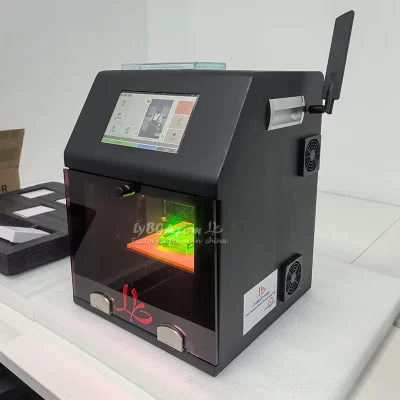 Máquina portátil de marcação a laser interna 3d, luz verde, 1w, máquina de gravação a laser, resfriamento de ar, telefone/computador, controle opcional