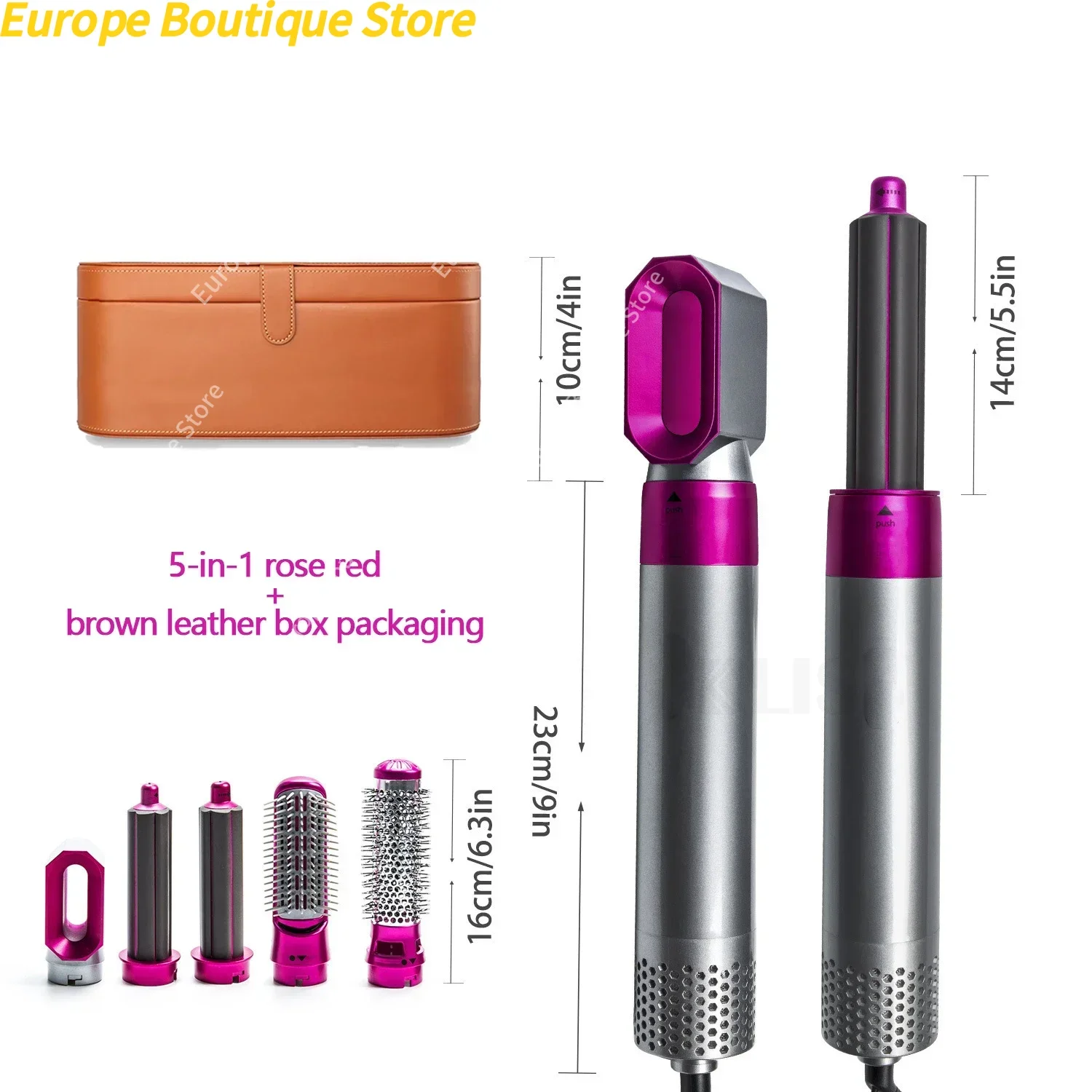 Profissional 5 em 1 secador de cabelo ar quente pente modelador para dyson airwrap secador de cabelo ferramenta estilo alisador cabelo ferramenta cabeleireiro