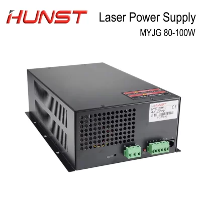 Fonte de alimentação a laser CO2 Hunst MYJG-100W para máquina de corte e gravação a laser 80W-100W